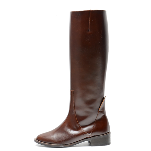 BUNT BROWN LEATHER RIDING BOOTS 3&#039;0.7